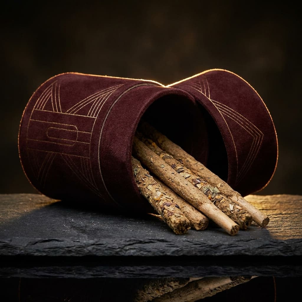 Kemasan premium dan 30 batang dupa herbal Aroma Kemakmuran